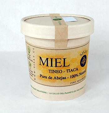 Miel tineo-tiaca Envase compostable 600  grs.